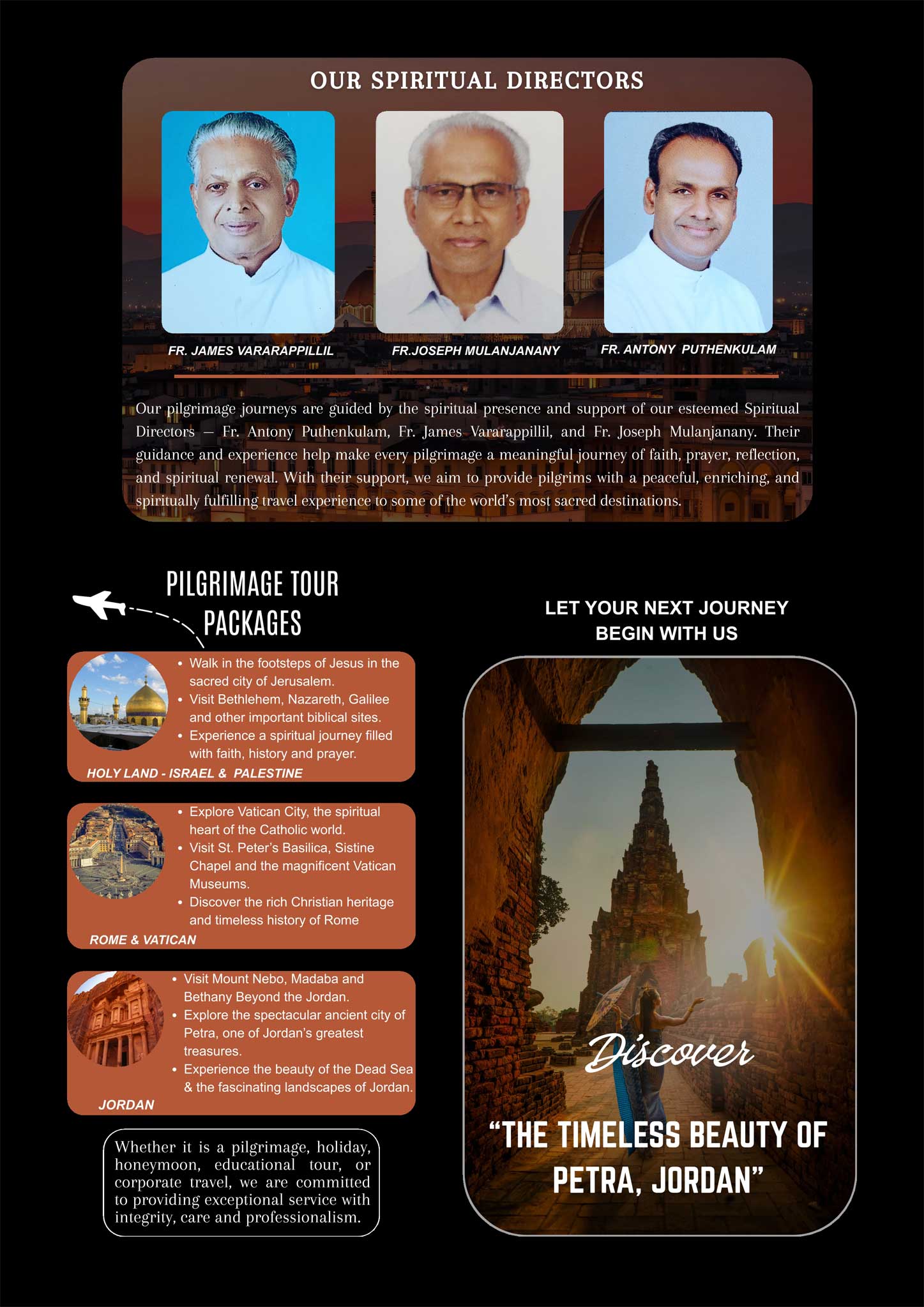 Angel Holiday International LLP travel services and destinations poster