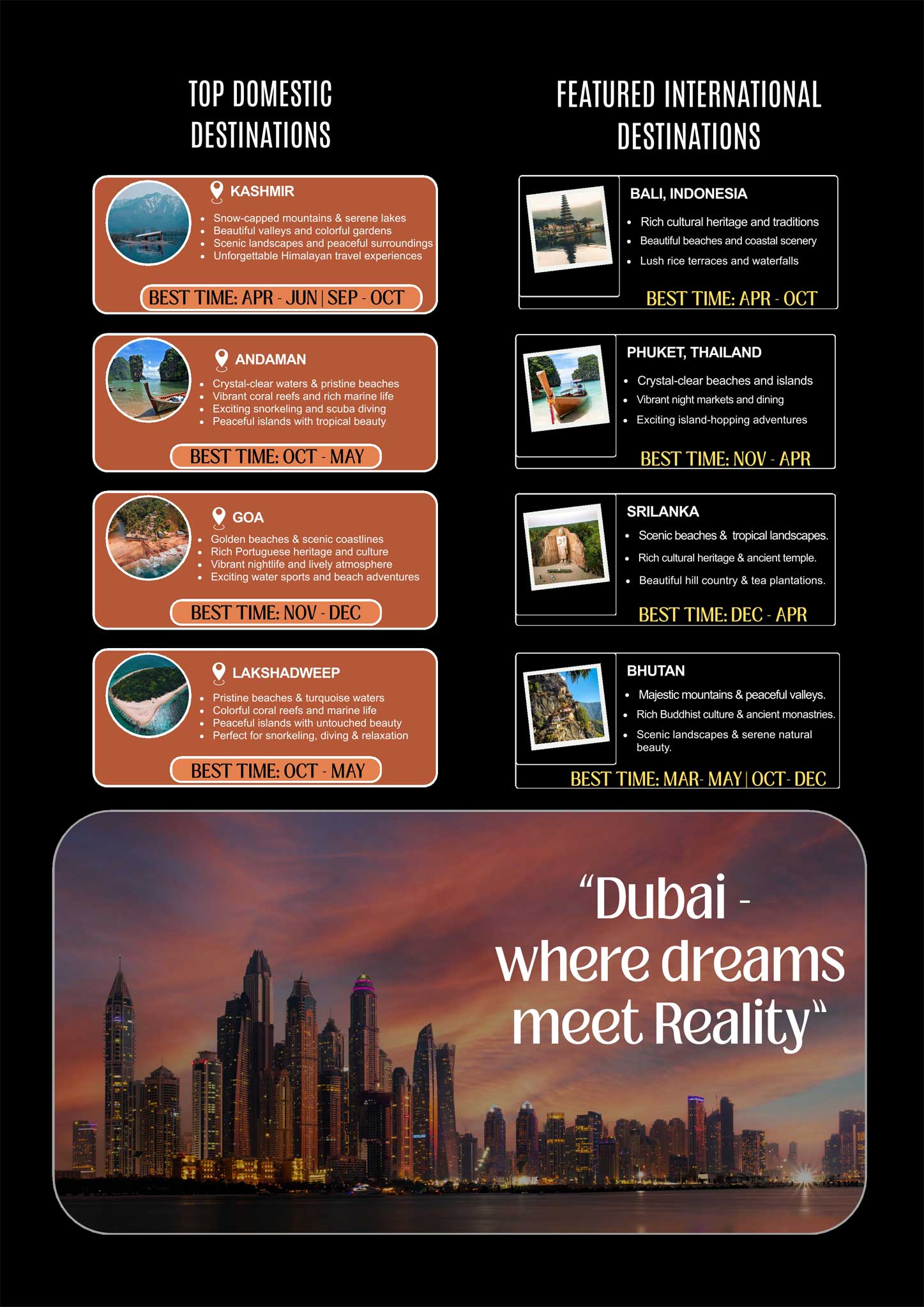 Angel Holiday International LLP travel services and destinations poster